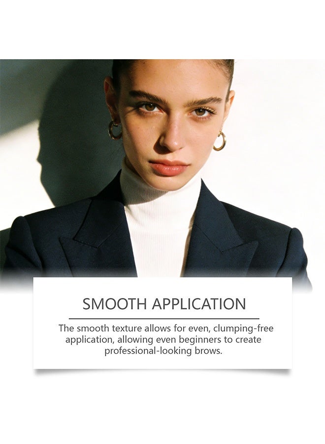 zephoco Black Waterproof Long-lasting Eyebrow Gel- Smooth Texture for Daily Application, Easy to Apply for Beginners 15g(#Black) - Image 2